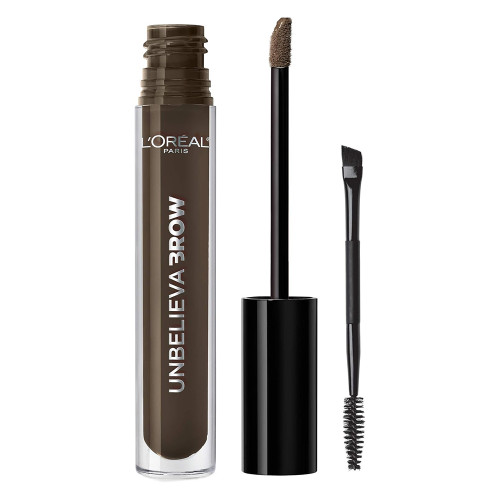 L'Oreal Paris Unbelieva-Brow Waterproof Tinted Brow Gel Dark Brunette Longwear Formula, 0.15 Oz