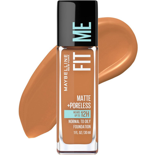 Maybelline Fit Me Matte and Poreless Foundation 340 Cappuccino, 1 oz