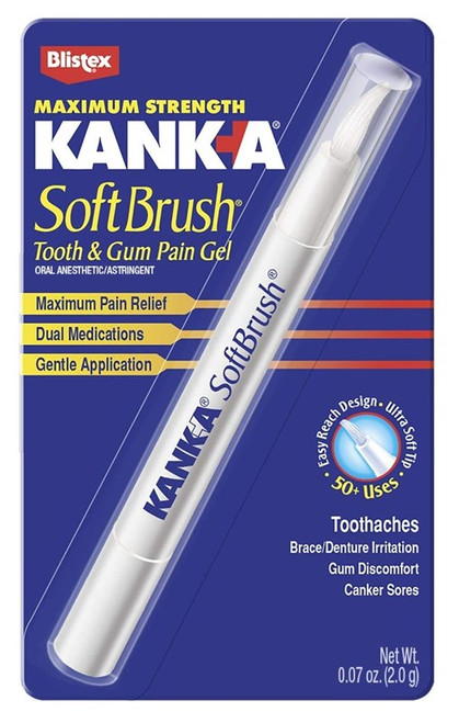 Kank-A Soft Brush Tooth & Gum Pain Gel 0.07Oz Max Strength