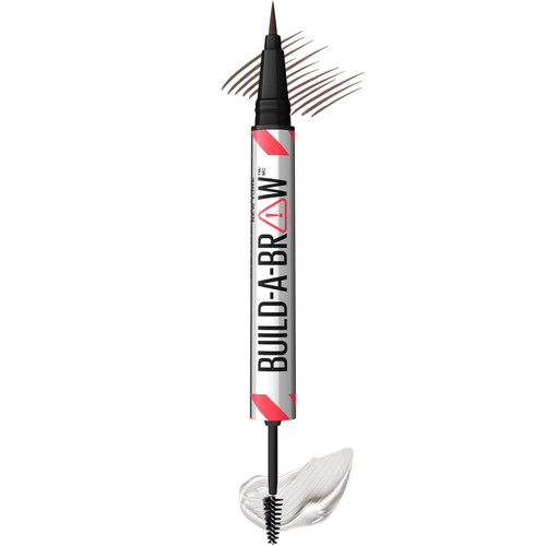 Maybelline Build-A-Brow 2-in-1 Brow Pen and Sealing Gel Deep Brown, 0.05 oz
