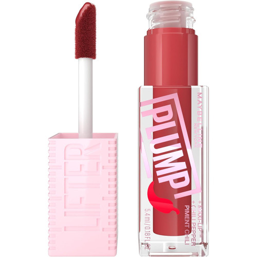 Maybelline Lifter Gloss Plump Lip Gloss Hot Chili, 0.18 oz