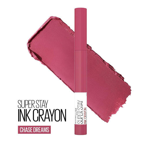 Maybelline SuperStay Ink Crayon Matte Lipstick Chase Dreams, 0.04 oz