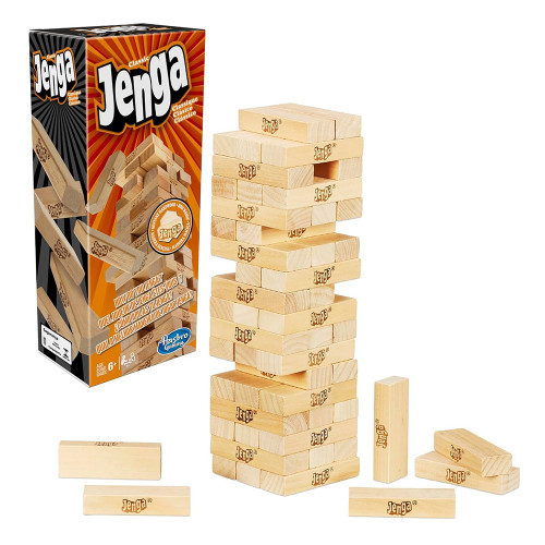 Hasbro Classic Jenga Game for Family Game Night, 1 Ea