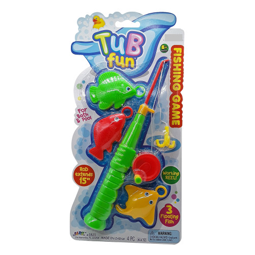 Ja-Ru Tub Fun Fish Set for Bath Time 6x12 Inch, 1 Ea