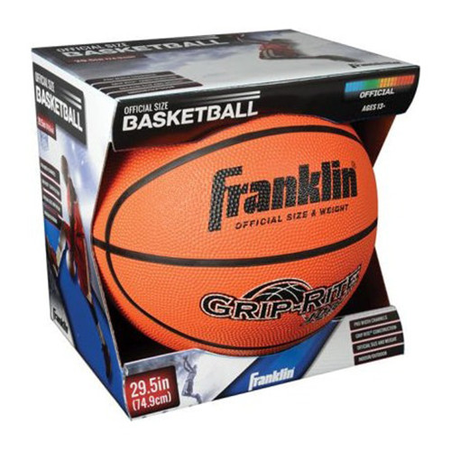 Basketball for Indoor and Outdoor Play, Official Size Rubber, 29.5 Inch, 1 Ea