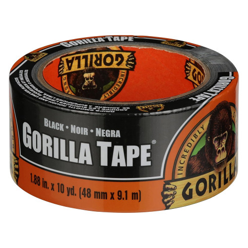 Gorilla Black Tape for Repairs, 10 Yard Roll, 1 Ea