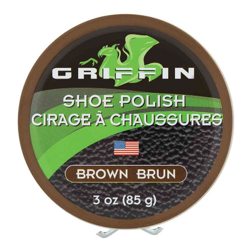 Paste Wax for Shoe Polishing, Brown, 3 Oz