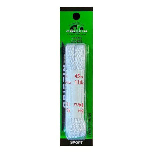Athletic Lace for Sneakers, White 45 Inch, 1 Ea