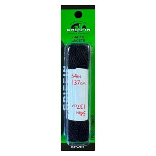 Athletic Lace for Sneakers, Black 54 Inch, 1 Ea