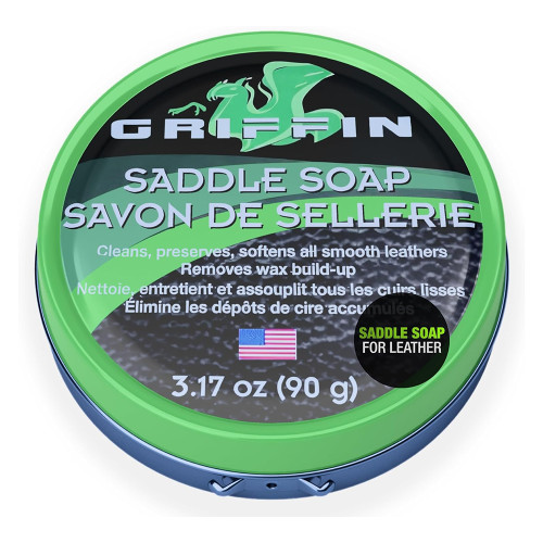 Saddle Soap for Leather Cleaning, 3.17 Oz