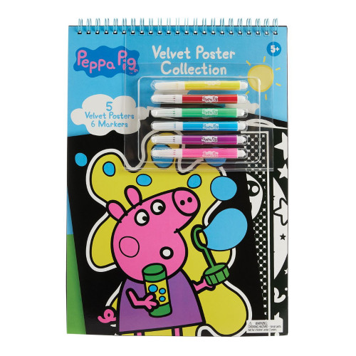 Inkology Peppa Pig Velvet Poster and Marker Set, 1 Ea