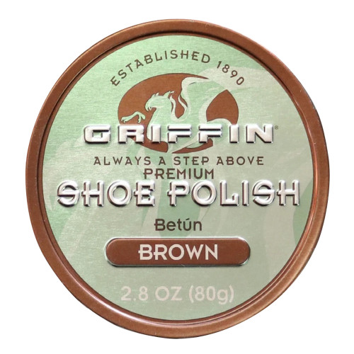 Paste Wax for Shoe Polishing, Brown, 2.8 Oz