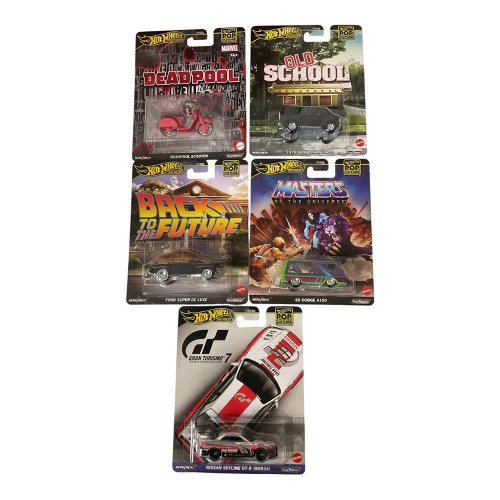 Hot Wheels Pop Culture Premium Vehicle 1:64 Scale Assorted, 1 Ea
