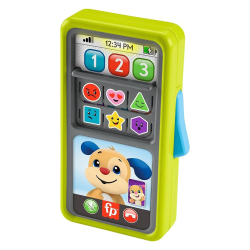 Fisher-Price 2-in-1 Sliding Smartphone for Toddlers, Role Play Toy, 1 Ea