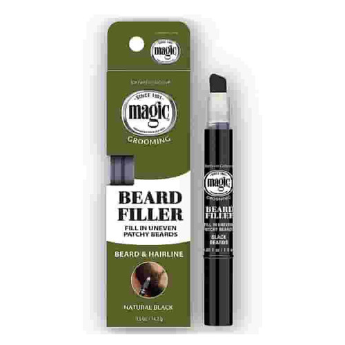Magic Grooming Beard Filler Natural Black, 0.5 Oz