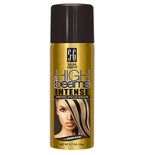 High Beams Intense Temporary Spray-On Hair Color Brown Black 2.7 oz