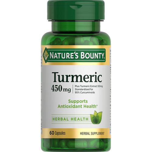 Nature's Bounty Turmeric/Curcumin, 60 Capsules, 450 Mg