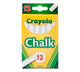 Crayola White Chalk, 12 count