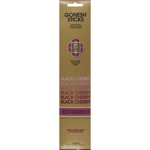 Gonesh Black Cherry 20 Count Incense Sticks