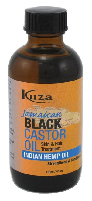 Kuza Jamaican Black Castor Oil Indian Hemp Oil Treatment 4Oz