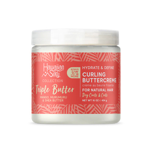 Hawaiian Silky Triple Butter Hydrate & Define Curling Buttercreme, 16 oz