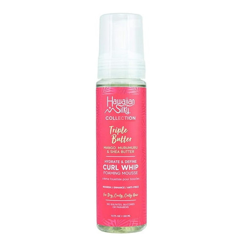 Hawaiian Silky Triple Butter Curl Whip Foaming Mousse, 7.5 Oz