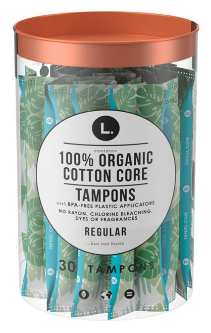 L. Tampons Organic Cotton Core Regular 30 Count