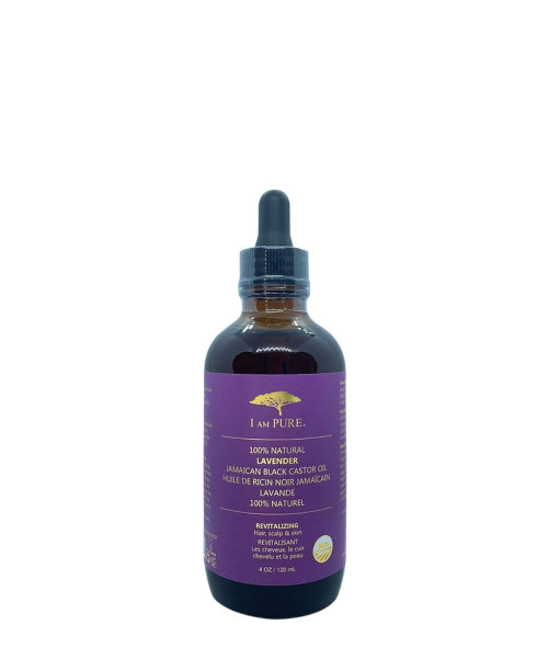 I Am Pure Jamaican Black Castor Oil, Lavender, 4 Oz