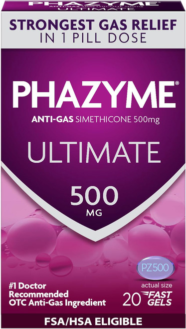 Phazyme Ultimate Strength 500 mg , 20count