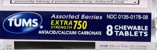 TUMS  Assorted Berries, 8 Count