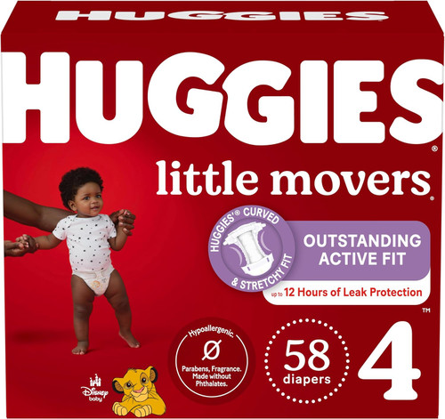 Huggies Little Movers Size 4 , 58 Count