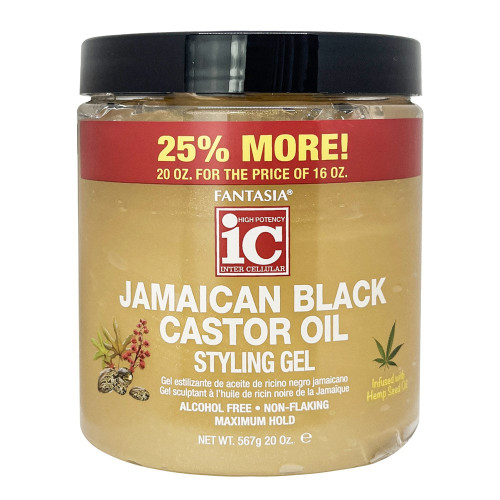FANTASIA IC Jamaican Black Castor Oil Styling Gel 20oz