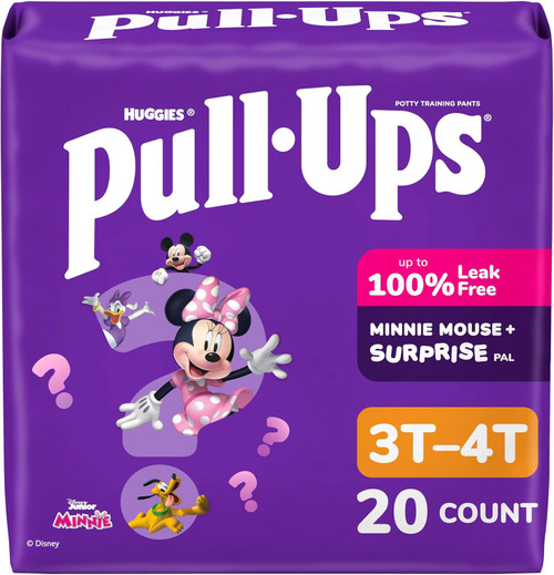 Huggies Pull-Ups Girls (3T-4T), 20 Count