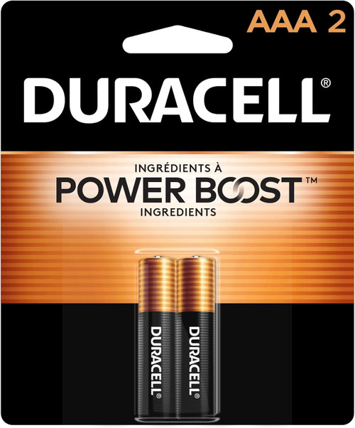 Duracell AAA Batteries, 2 Count