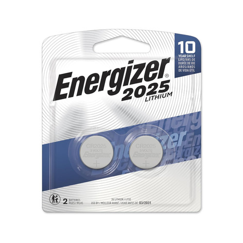 Energizer 2025BP, Lithium Battery, 2 Count