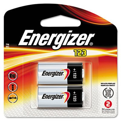 Energizer Lithium Photo Battery 123, 2Pack