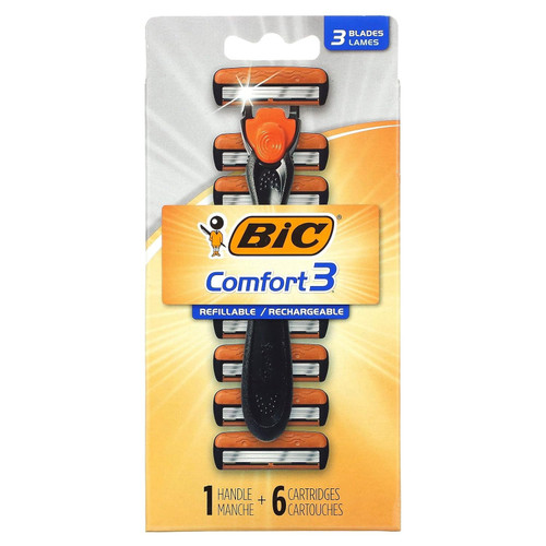 BIC Hybrid, 1 Handle, 6 Blade System