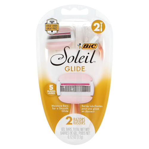 Bic Soleil Glide Razors, 2 Count