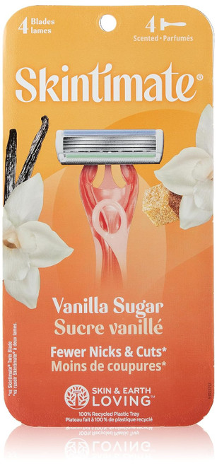 Skintimate Warm Vanilla Sugar Disposable , 4 Count