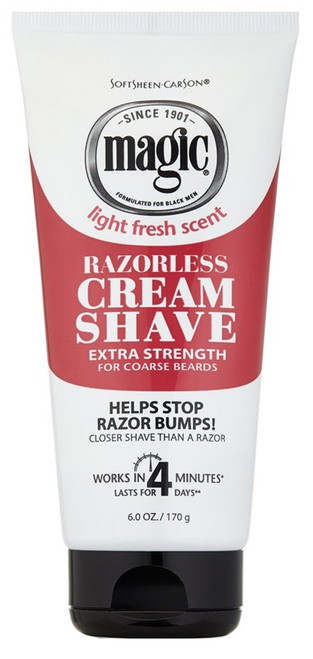 Magic Razorless Cream Shave Extra Strength 6Oz