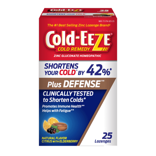 Cold-EEZE  Lozenges, Natural Citrus with Elderberry, 25 Count