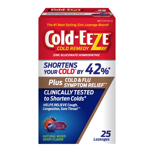 Cold-EEZE Lozenges, Natural Mixed Berry, 25 Count