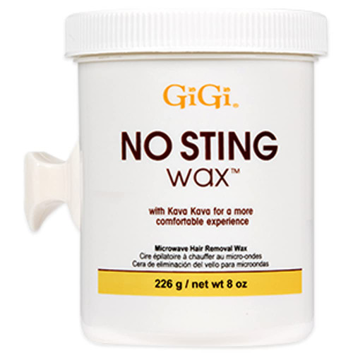 GiGi No Sting Wax with Kava Kava Microwave Hair Removal Wax, 8 Oz