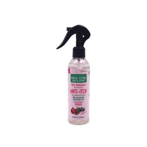Dr.Girls Anti-Itch Rice water Braid Extra Sheen Spray, 6.8 Oz