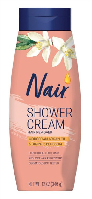Nair Hair Remover Shower Cream Moroccan Argan Oil 12Oz