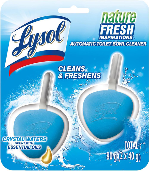 Lysol Automatic In-The-Bowl Toilet Cleaner, Cleans and Freshens Toilet Bowl