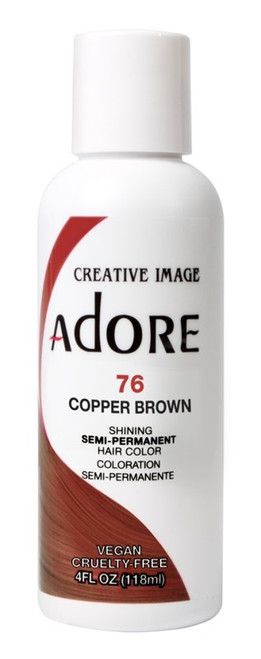 Adore Semi-Permanent Haircolor #076 Copper Brown 4Oz