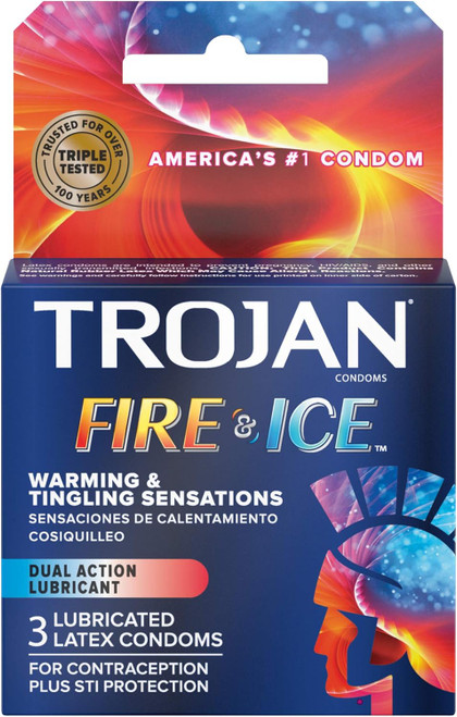 Trojan Fire & Ice Condoms 3 count
