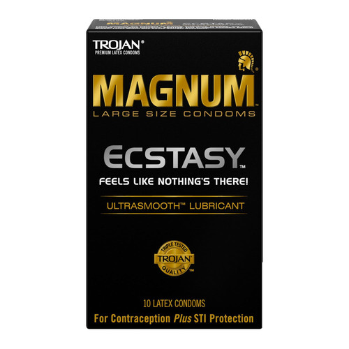 Trojan Magnum Ecstasy  Lubricant,10-count