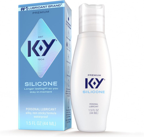 K-Y Silicone Lube, Premium Personal Lubricant, 1.5oz